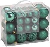 G. Wurm Kerstballen Kerstversiering - Ø3/4/6 cm - Set van 50 - Groen