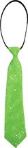 Carnival Toys Stropdas Glitter Satijn 35 Cm Groen