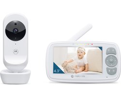 Motorola Nursery Babyfoon met Camera - Baby Monitor VM34 - Baby Camera met Kleuren Display, Tweeweg Communicatie, Slaapliedjes en Infrarood Nachtvisie - 300M Bereik