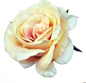 Fabulous Flowers - 3 stuks roos Caila peach - zijden kunstroos
