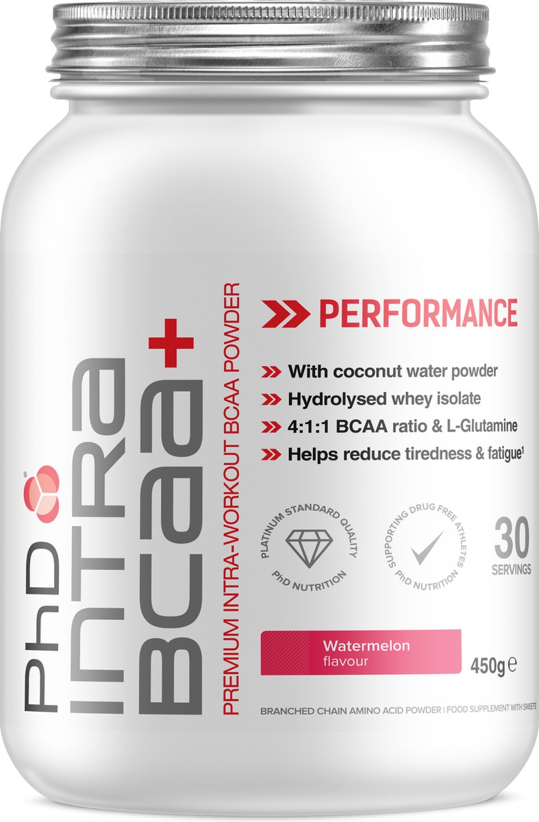 Goedkoopste PhD Intra BCAA (450g) Watermelon - Aminozuren - BCAA