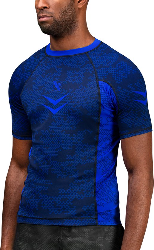 Hayabusa Arrow Ranked Short Sleeve Rashguard - Blauw - maat M