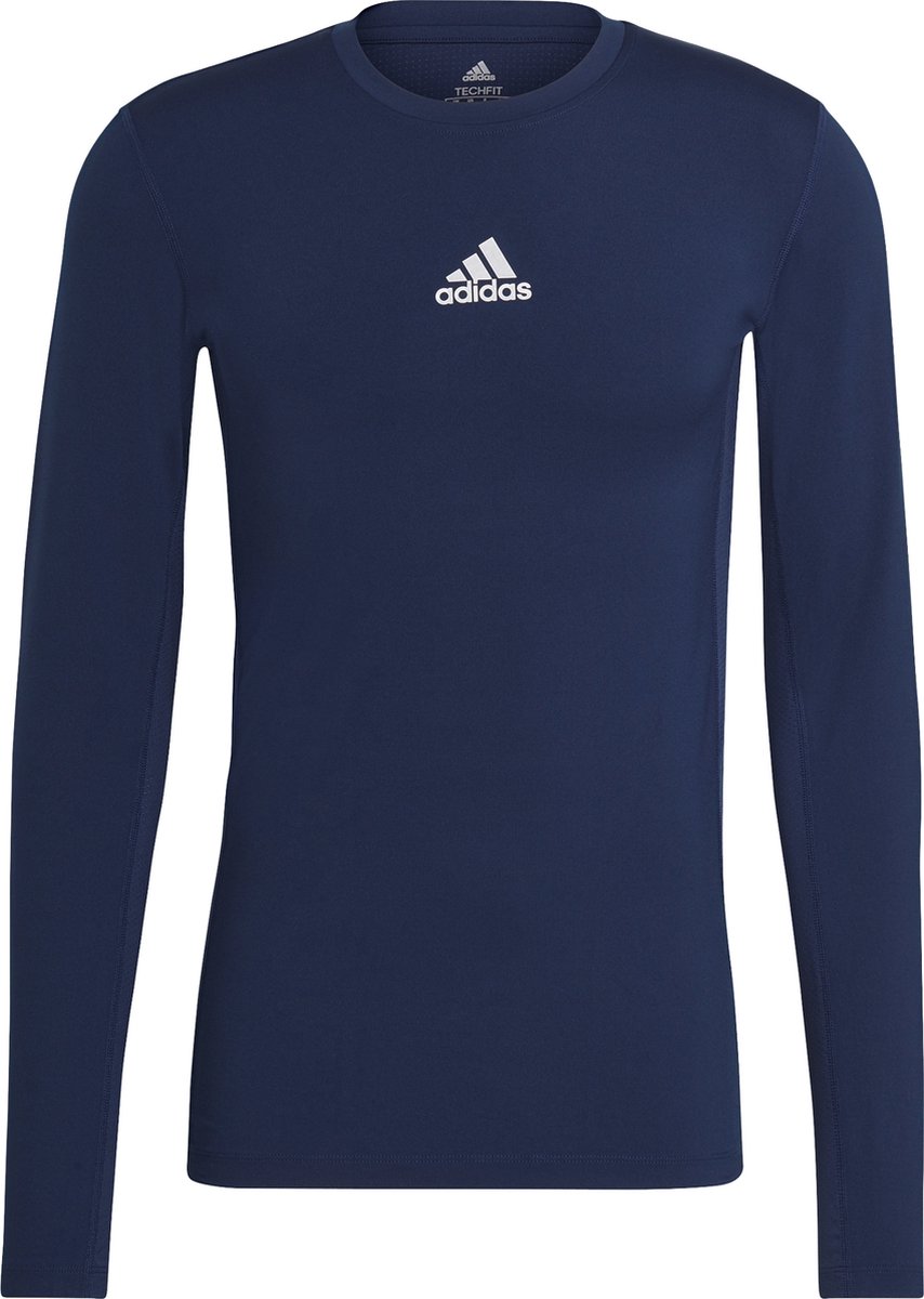 Adidas Techfit Climawarm Longsleeve Heren Marine Blauw