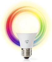 Nedis SmartLife Multicolour Lamp - Wi-Fi - E27 - 806 lm - 9 W - RGB / Warm tot Koel Wit - 2700 - 6500 K - Android / IOS - Peer - 1 Stuks