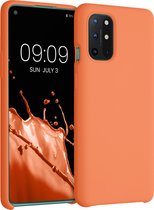 kwmobile telefoonhoesje voor OnePlus 8T - Hoesje met siliconen coating - Smartphone case in zomers oranje