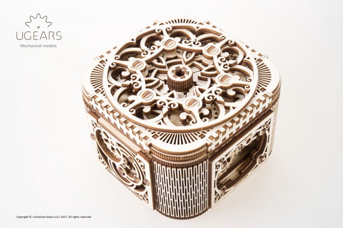 UGEARS Houten 3D Model - Juwelendoosje — afbeelding 14