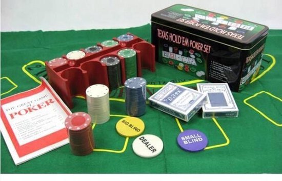 Pegasi Pokerset 200 Chips - Komplettset Mit Karten In Metalldose