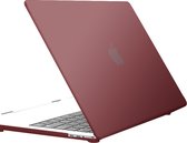 SBVR – MacBook Air Hoes – 13 inch – Hard Cover - 13.3 inch voor MacBook Air 2018 / 2019 / 2020 – Voor A1932 / A2179 / A2337 - Rood