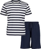 Blue Seven heren pyjama 338516 navy streep/navy - XL