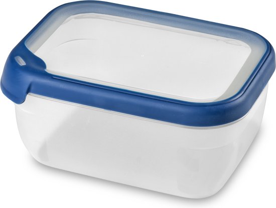 Curver Grand Chef Eco Fresh Container 1,8L Rectangulaire Transparent/Bleu Foncé
