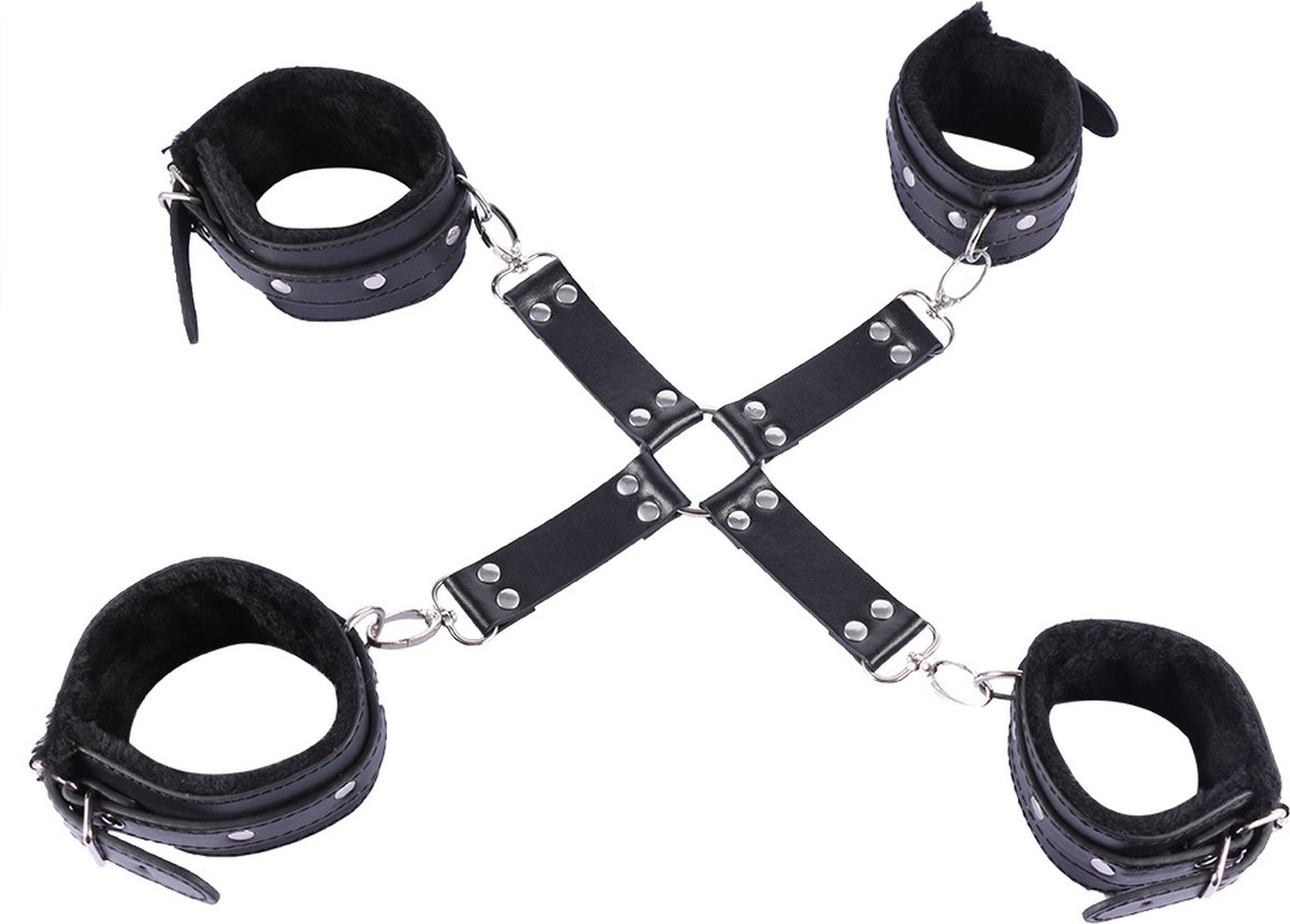 Goedkoopste BDSM Bondage set met enkelboeien en handboeien