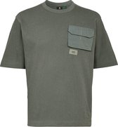 G-Star RAW T-shirt Mesh Pocket Loose T Shirt D20197 C336 Graphite Mannen Maat - M