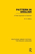 Routledge Library Editions: The English Language - Pattern in English