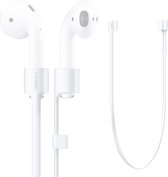 Spigen Strap Siliconen Hoesje Geschikt voor Apple AirPods 1 - Wit