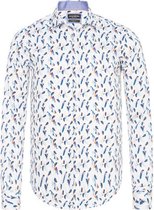 Overhemd Met print Ayman Shallal 1079 "Color: White","Size: 2XL"