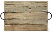 Tapasplank  - grof dienblad - broodplank  - met handgrepen - 50 x 35 cm