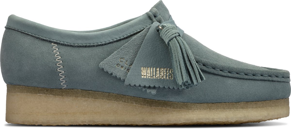 Clarks - Dames schoenen - Wallabee. - D - Blauw - maat 6 | bol.com