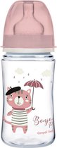 Canpol Babies BONJOUR PARIS (roze) Easy Start Anti-Koliek babyfles 3m+, 240 ml 240 ml
