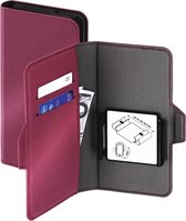Hama Booklet Smart Move - Metallic Mt. XXL App. Tot 7,8 X 15,8 Cm Robijnrood