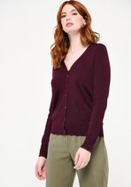 LOLALIZA Cardigan - Bordeaux - Maat XL