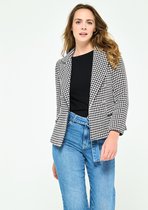 LOLALIZA Tweed blazer - Zwart - Maat M