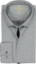 Redmond modern fit overhemd - twill - antraciet grijs (contrast) - Strijkvriendelijk - Boordmaat: 41/42
