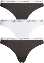 Calvin Klein dames slips (3-pack) - zwart - wit en zwart - Maat: M