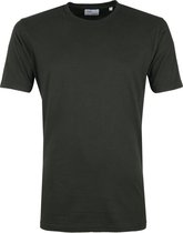 Colorful Standard - Organic T-shirt Donkergroen - Heren - Maat M - Regular-fit