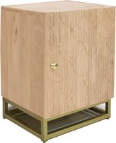 Houten nachtkastje met deurtje, 40x35xH52CM - ASKIM