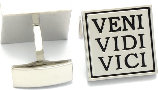Manchetknopen - Veni Vidi Vici Ik Zag Ik Kwam Ik Overwon | bol