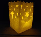 10 x Candle Bag Chrystal Star | binnen & buiten | windlicht, papieren kaars houder, lichtzak, candlebag, candlebags, sfeerlicht