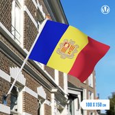 vlag Andorra 100x150cm - Spunpoly