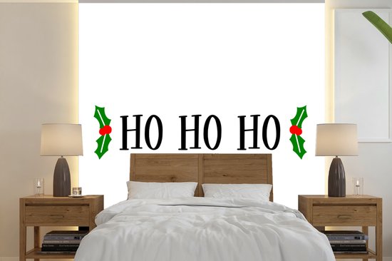 Papier peint - Papier peint photo peint Citation de Noël Ho ho ho - Largeur 280 cm x hauteur 280 cm