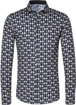 Desoto - Overhemd Kent Artiest Donkerblauw - M - Heren - Slim-fit