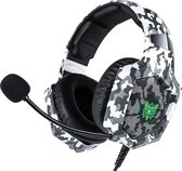 Eler® Gaming Headset - Camo White - Koptelefoon - Voor PC / XBOX / Playstation - Camouflage - Stereo Hoofdtelefoon Met Microfoon - LED Licht