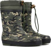 *gevoerd* FashionBootZ regenlaarsjes army Groen-35.5