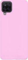 Ceezs Pantone siliconen hoesje geschikt voor Samsung Galaxy A12 - silicone Back cover in een unieke pantone kleur - roze