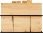 Bamboe Snijplanken set – 4 delig - Borrelplank - Serveerplank – Organisch Bamboe – Luxe Design – Hygiënisch En Duurzaam