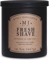 Colonial Candle - Manly Indulgence Classic - Fresh Shave - met noten van musk, vanille, amber en cederhout - mannelijke geurkaas