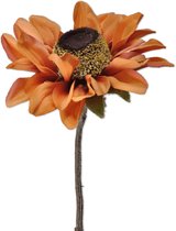 Viv! Home Luxuries Rudbeckia - 2 stuks - kunstbloem - oranje - 54cm - topkwaliteit