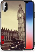 Telefoonhoesje Geschikt voor iPhoneX | Xs Telefoontas met Zwarte rand Londen City