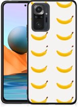 Telefoonhoesje met Naam Xiaomi Redmi Note 10 Pro Silicone Back Cover met Zwarte rand Banana