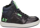 Replay Wall Hoge sneakers - Leren Sneaker - Jongens - Blauw - Maat 37