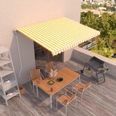 Everest Luifel automatisch uittrekbaar 450x350 cm geel en wit