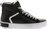 Blackstone UL74 BLACK - MID SNEAKER - FUR - Vrouw - Black - Maat: 36