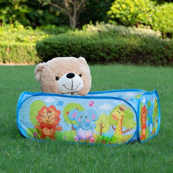 Ballenbak Incl 30 Stuks Ballenbak ballen - Vrolijke Dieren print - Baby - Peuter - Ballenbak met 30 ballen voor ballenbak van Hodiwheel — afbeelding 5