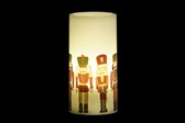 LuxuryLiving - Kaars - LED - DKD Home Decor - Was - 7.5 x 7.5 x 15 cm