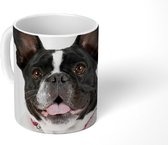 Mok - Franse Bulldog - Zwart - Wit - 350 ML - Beker