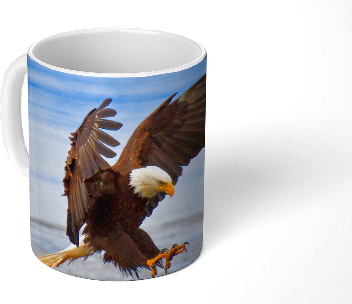 Mok - Koffiemok - Vogel - Zeearend - Strand - Mokken - 350 ML - Beker - Koffiemokken - Theemok
