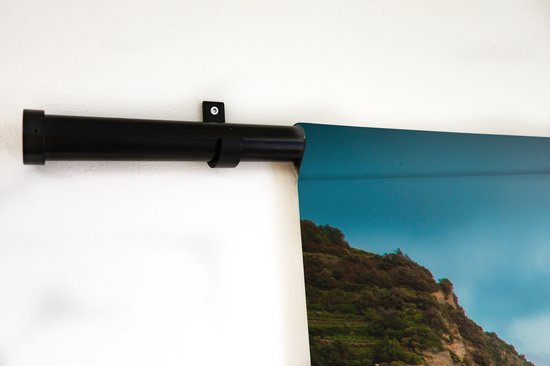 Tapisserie Italie - Maisons le long d'une falaise en Italie Tapisserie coton 150x100 cm - Tapisserie avec photo